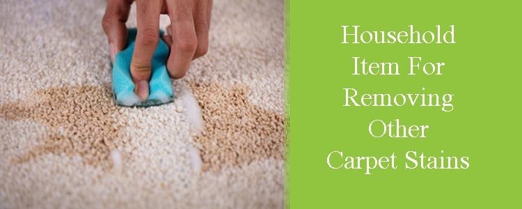 Household Items for Removing Other Carpet Stains